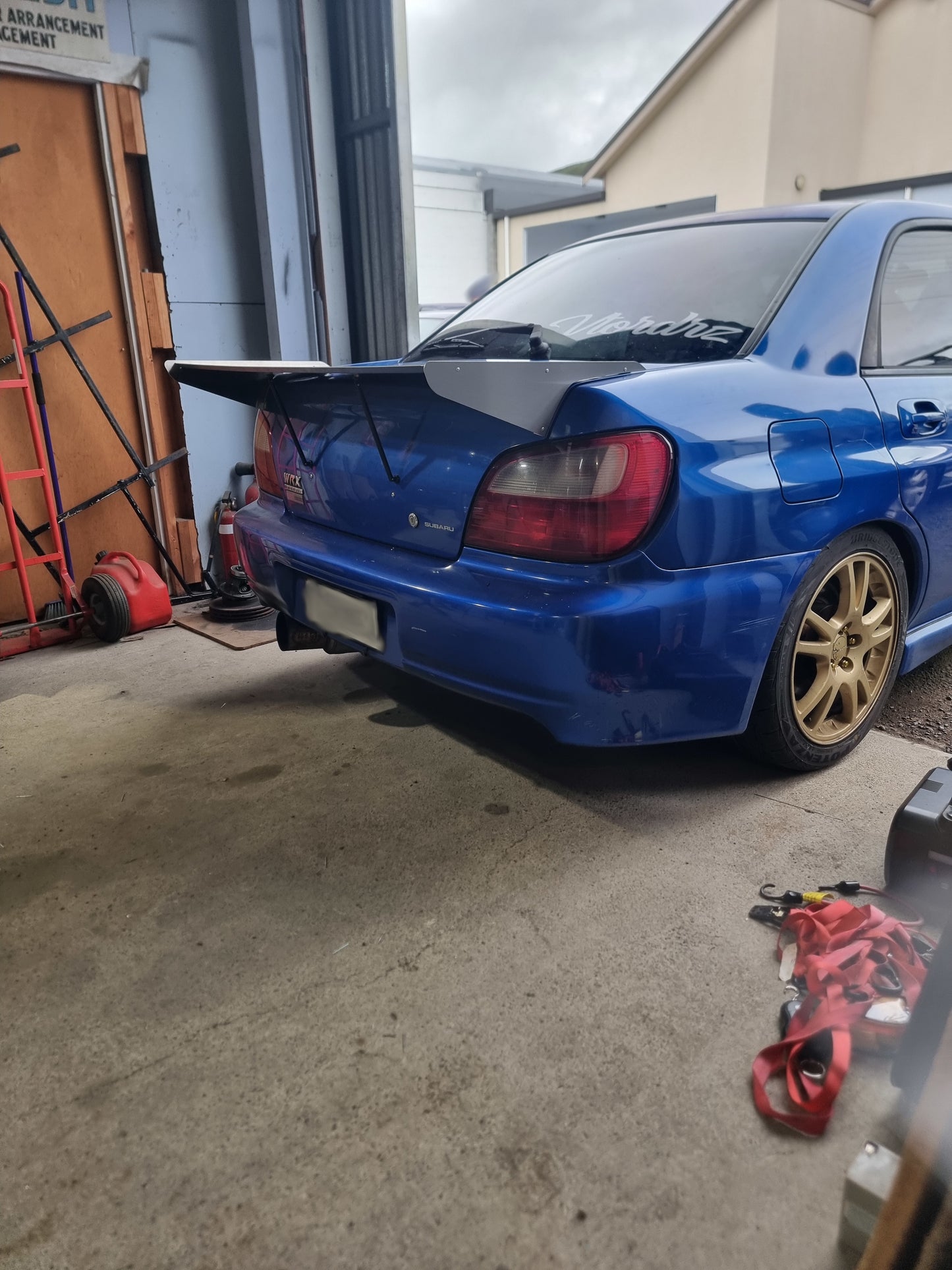 2nd gen Subaru Impreza drag wing