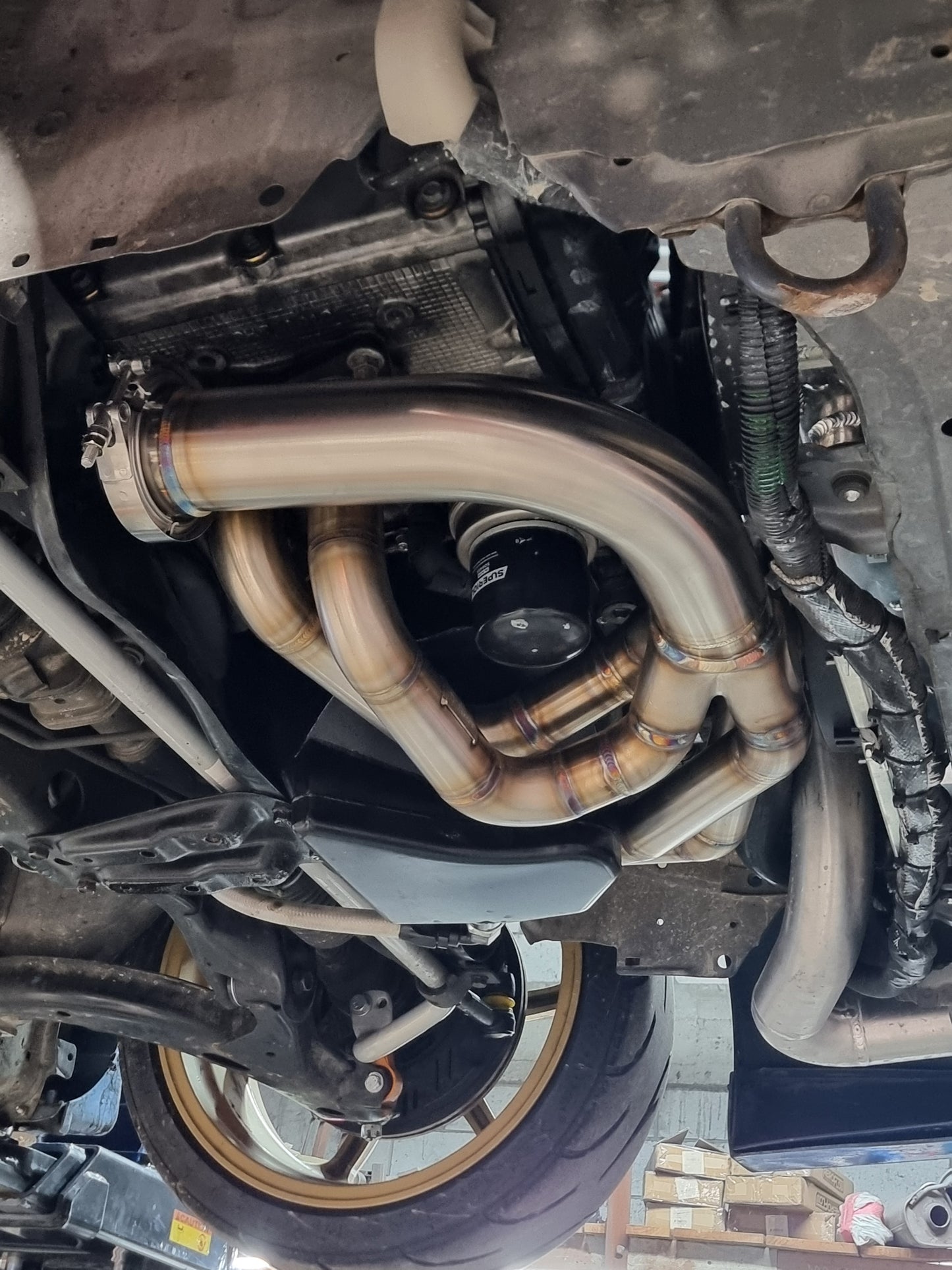 subaru ej20 equal length manifold and up pipe
