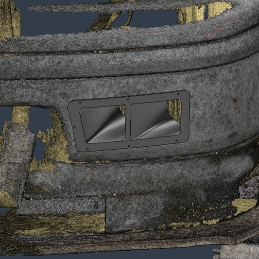 3d scan and design of brake duct vent