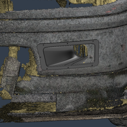 3d scan and design of brake duct vent